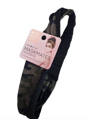 Nurse CNA MASKMATES Camo Stretch Headband Whimsygoth Punk Hospital